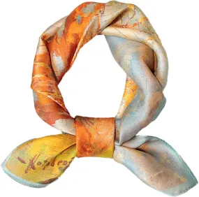 100% Mulberry Silk Scarf 27"x27" Square Silk Scarves Hair Wrap Neck Head Scarf for Women, Mothers Day Gifts