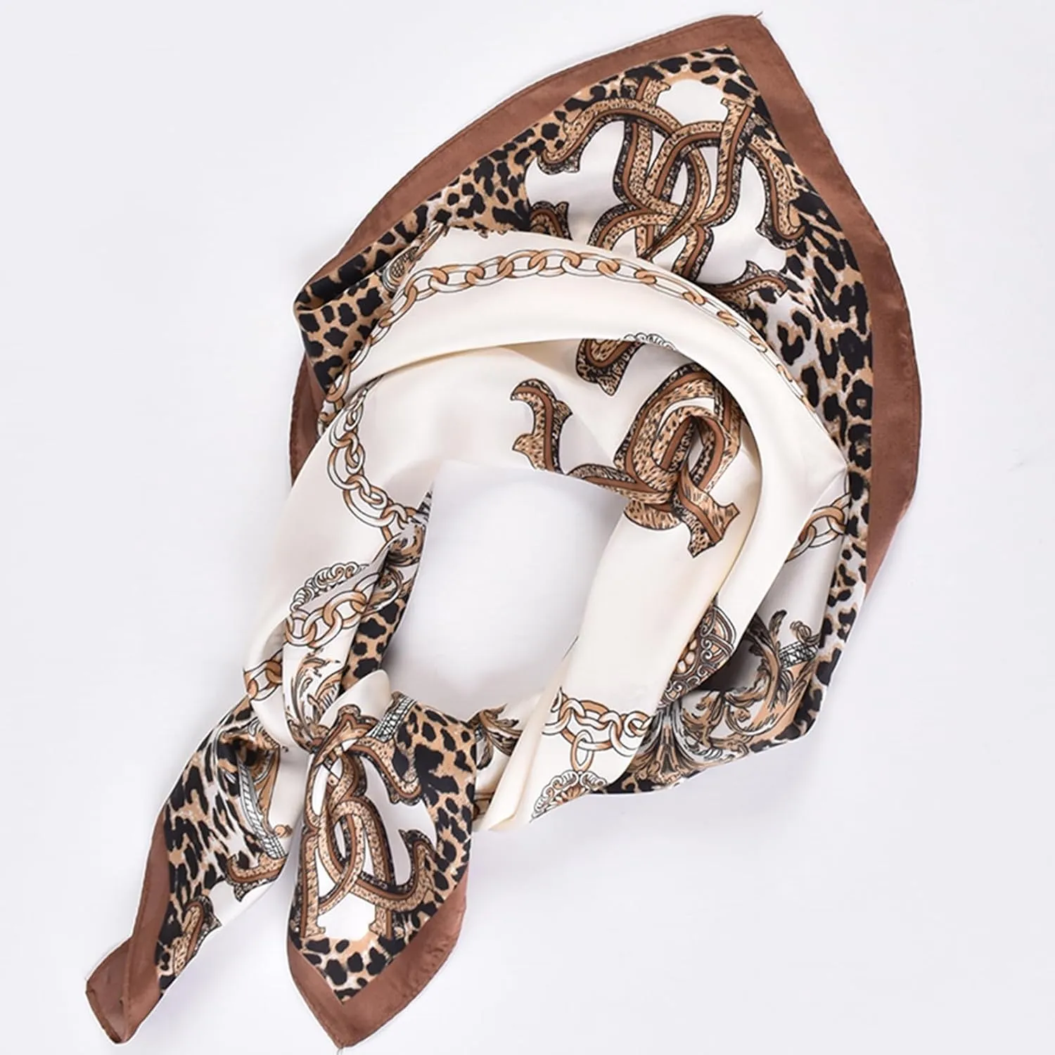 27.5 Inches Silk Head Scarf for Women Satin Hair Scarf Silk Wrap Neck Square Scarves Feeling Scarf Boho Headwear