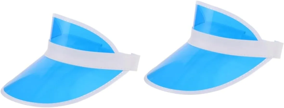 2pcs Sun Visor Face Masks Bonnet for Men Decor Golf Visor Womens Visors for Women Ladies Sun Hats with