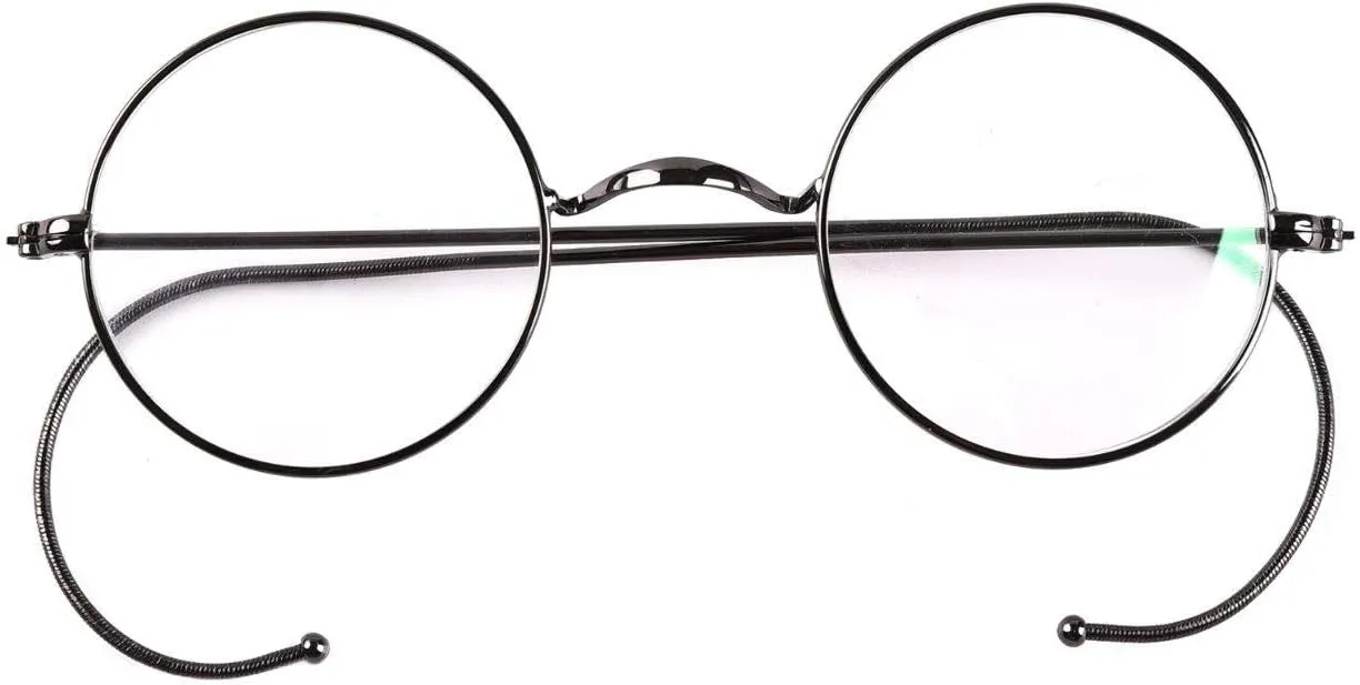 Agstum Blue Light Blocking Reading Glasses, Small Round Wire Rim Readers for Computer Use Anti-Glare Cut UV400