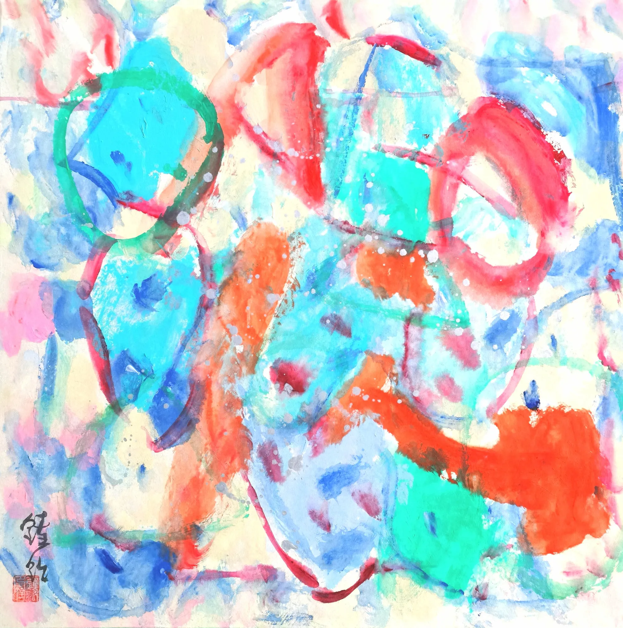 Artist Collection Square 100% Silk Scarf