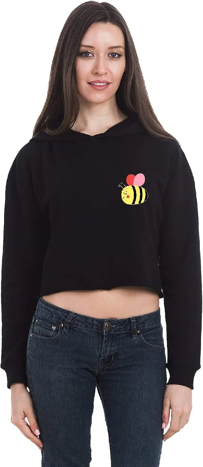 Awkward Styles Crop Hoodie for Womens Crop Top Hoodie Bee Cropped Sweatshirt Tops Womens Bee Hoodie Sweatshirt Fleece Hoodie