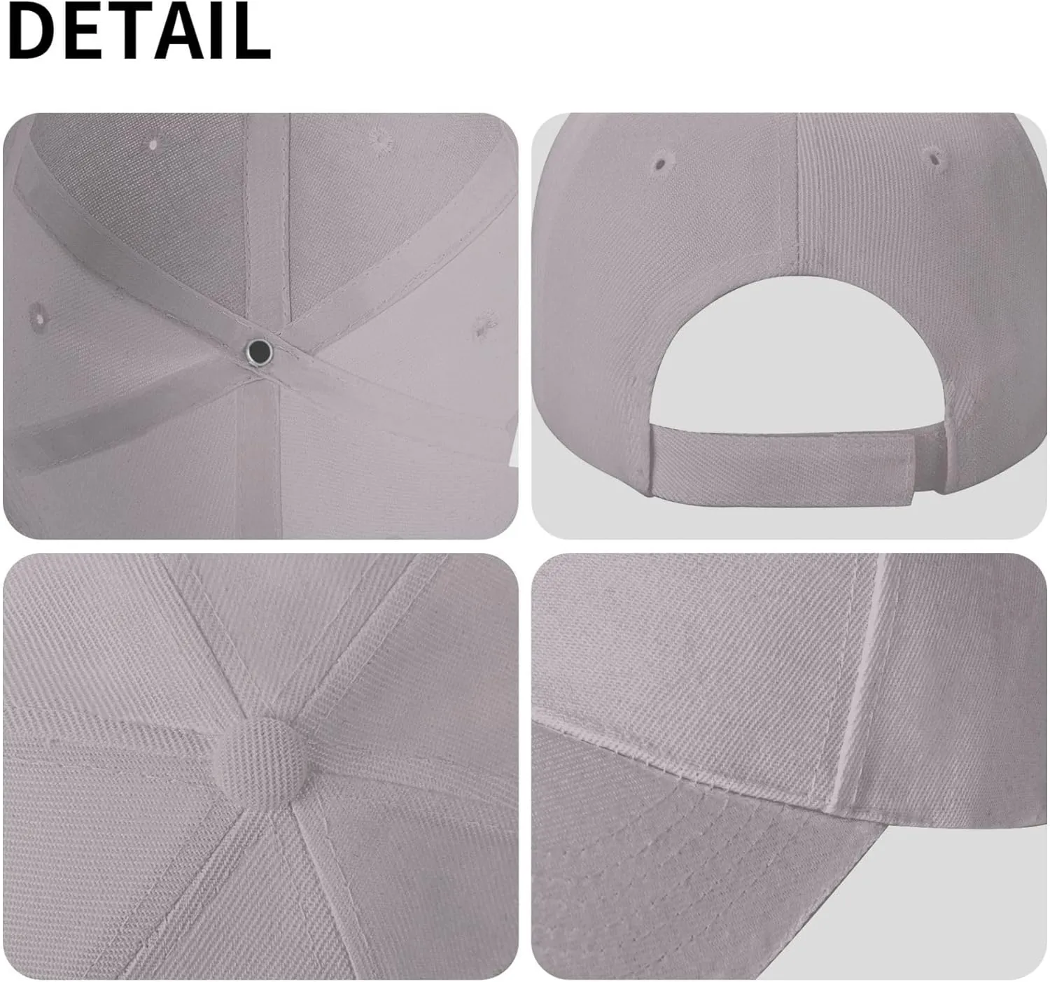 Baseball Cap Golf Dad Hat Blank Solid Color Outdoor Sun Cap for Men Women - Classic Adjustable Plain Trucker Hats