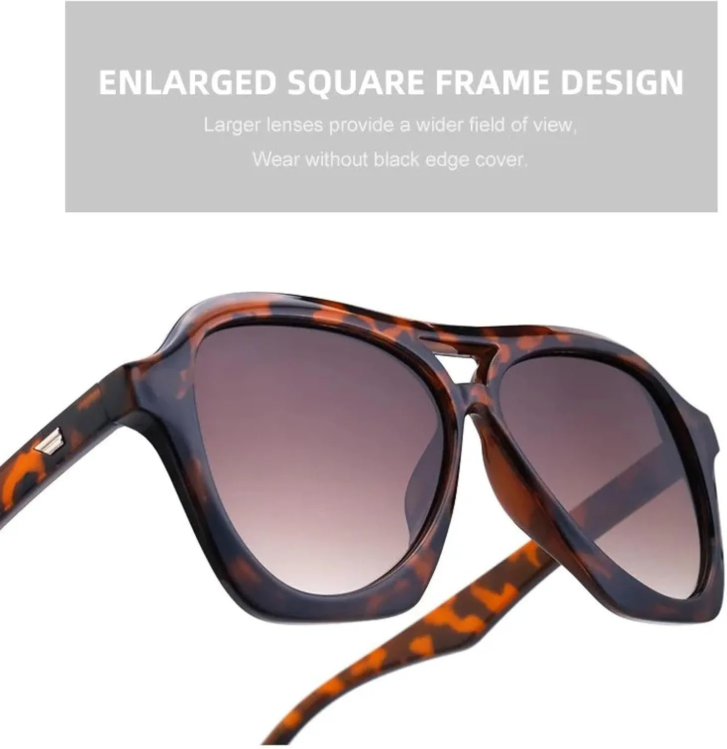 Big Frame Vintage Sunglasses Women for Men Luxury Punk Trendy Popular Uv400