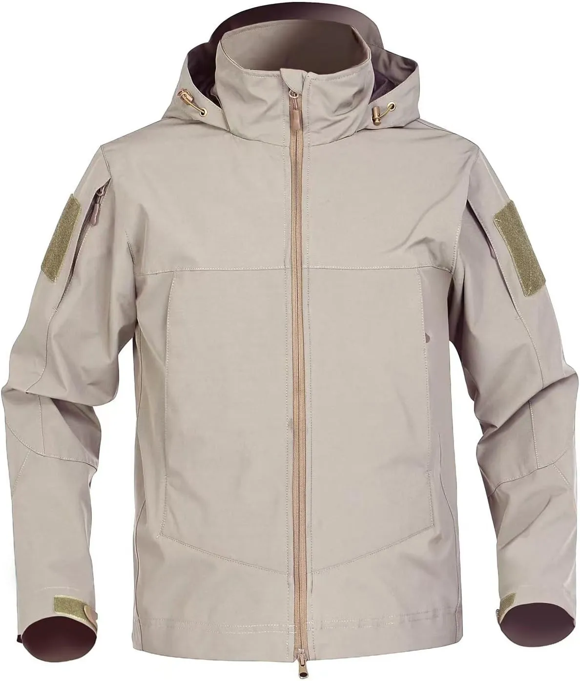 BSLVWG Men's Rain Jacket Waterproof Jacket with Hood Lightweight Wind Jacket Outdoor Breathable Windbreaker for Hiking Travel