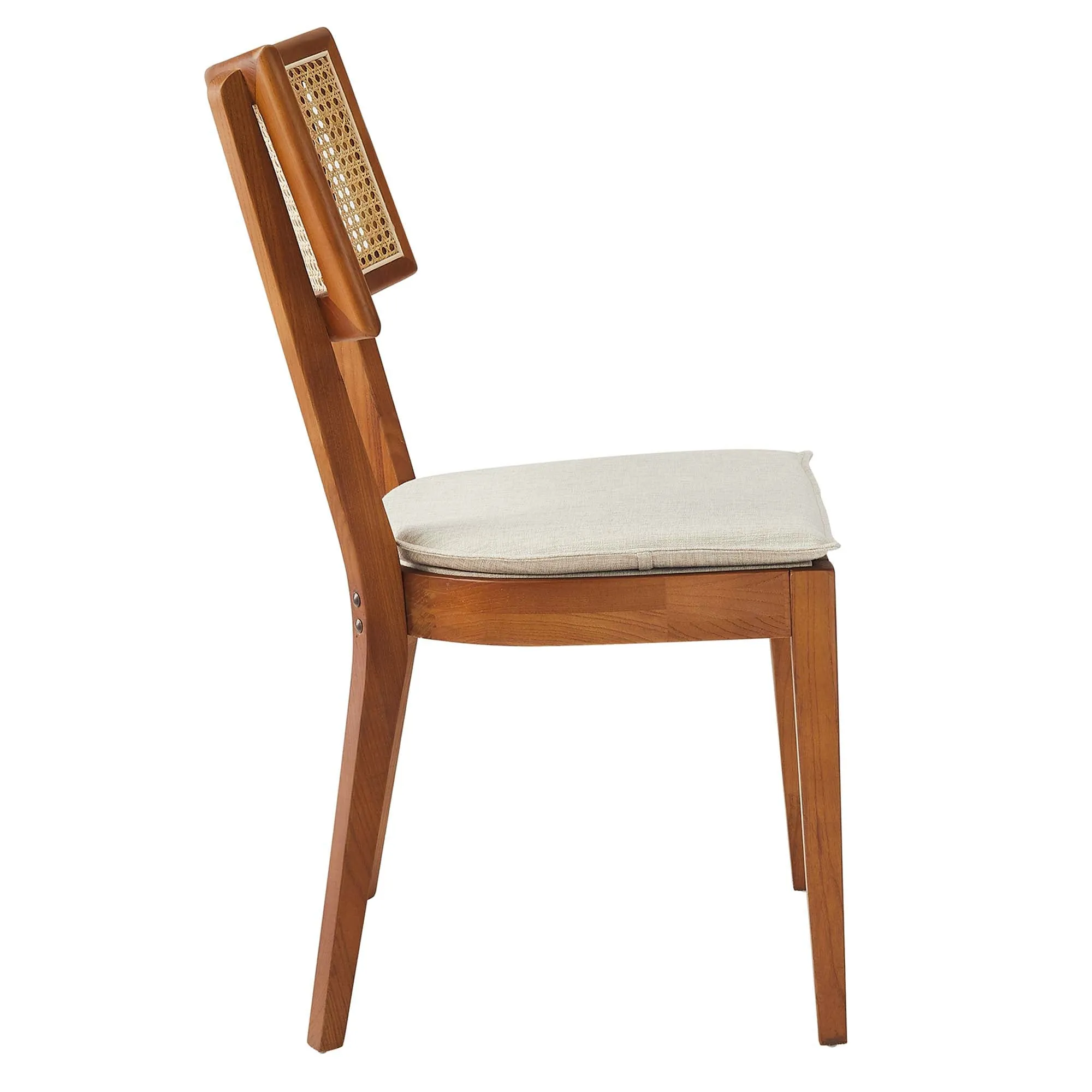 Caledonia Fabric Upholstered Wood Dining Chair Set of 2 by Modway