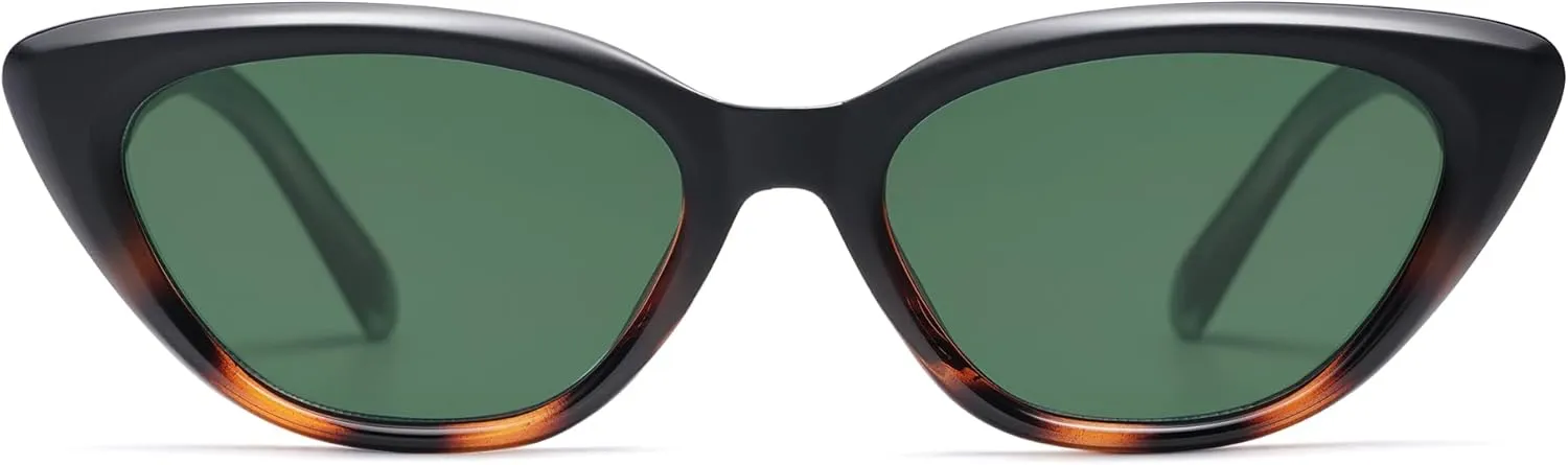 Cat Eye Sunglasses for Women Retro Trendy Cateye Skinny Narrow Shade UV400 AP3709
