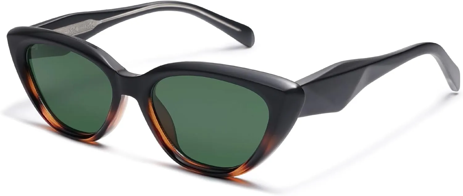 Cat Eye Sunglasses for Women Retro Trendy Cateye Skinny Narrow Shade UV400 AP3709