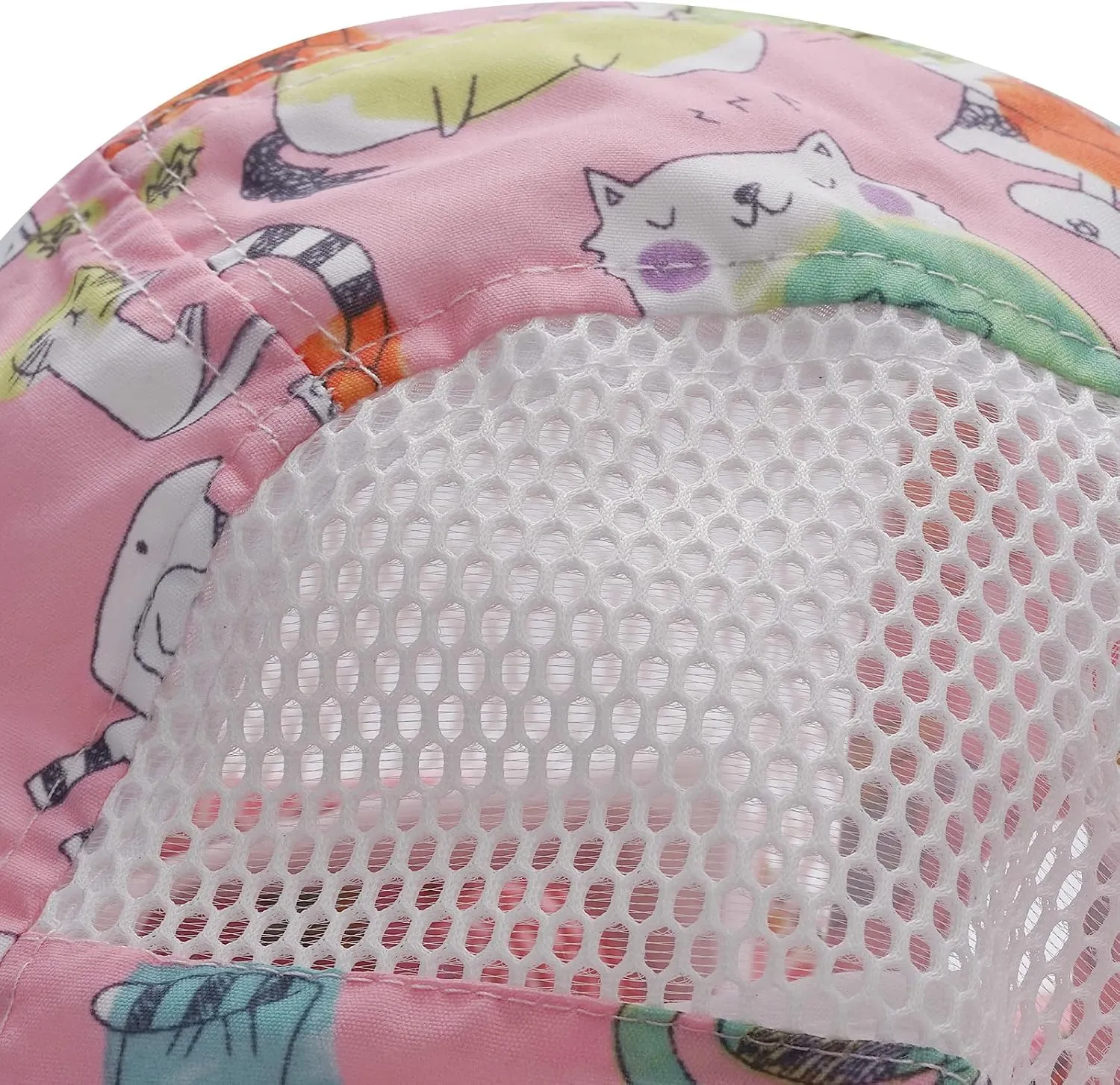CLAPE UPF50  Kids Sun Hat Mesh Bucket Caps with Neck Flap Summer Beach Hat Infant Play Caps Fisherman Travel Caps for Camping