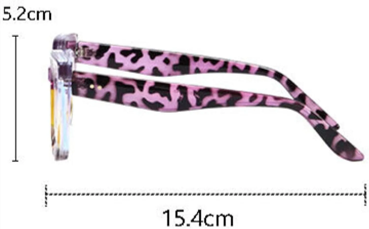 Colorful Glasses Frame Men Women Trendy Rivet Clear Eyeglass