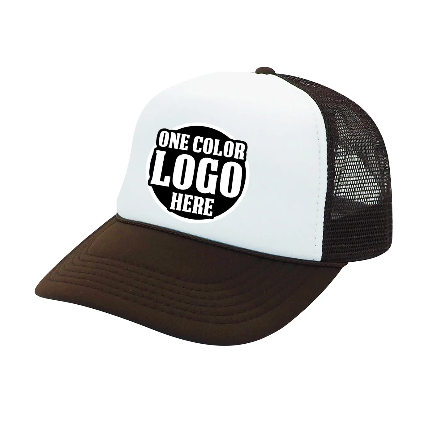 Custom Printed Nissun 5 Panel Foam Trucker Hat Mesh Back Cap - SSC, SPC