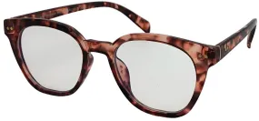 Fantas-Eyes Womens Parker Round Blue Light Filtering Glasses - Tortoiseshell