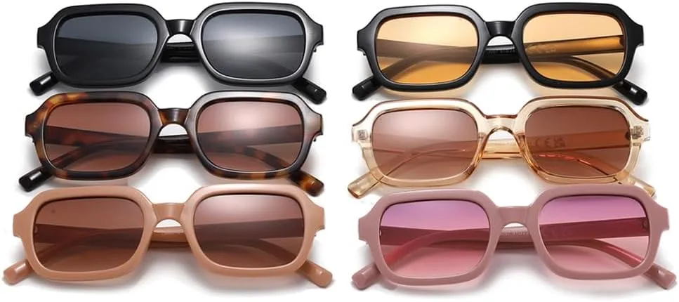 Fashion Cycling Small Sunglasses Women Eyeglasses Trendy Yellow Vintage Sun Glasses Female UV400
