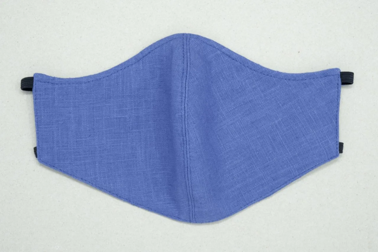 Fashionable Linen Face Mask Ireland, 2 Ply or 3 Ply with Nose Wire