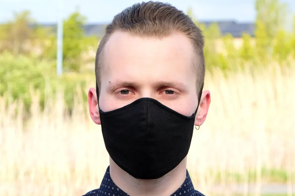 Fashionable Linen Face Mask Ireland, 2 Ply or 3 Ply with Nose Wire