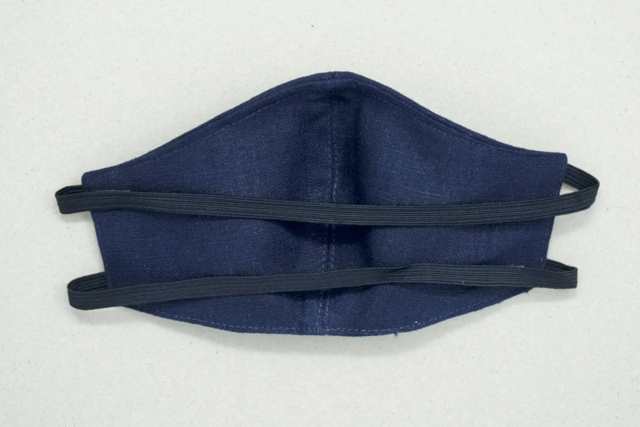 Fashionable Linen Face Mask Ireland, 2 Ply or 3 Ply with Nose Wire