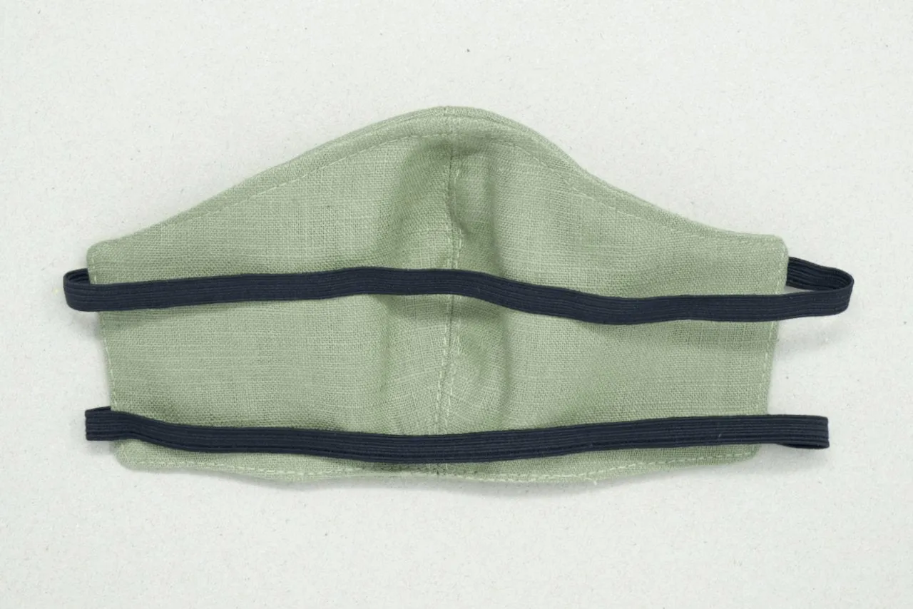 Fashionable Linen Face Mask Ireland, 2 Ply or 3 Ply with Nose Wire