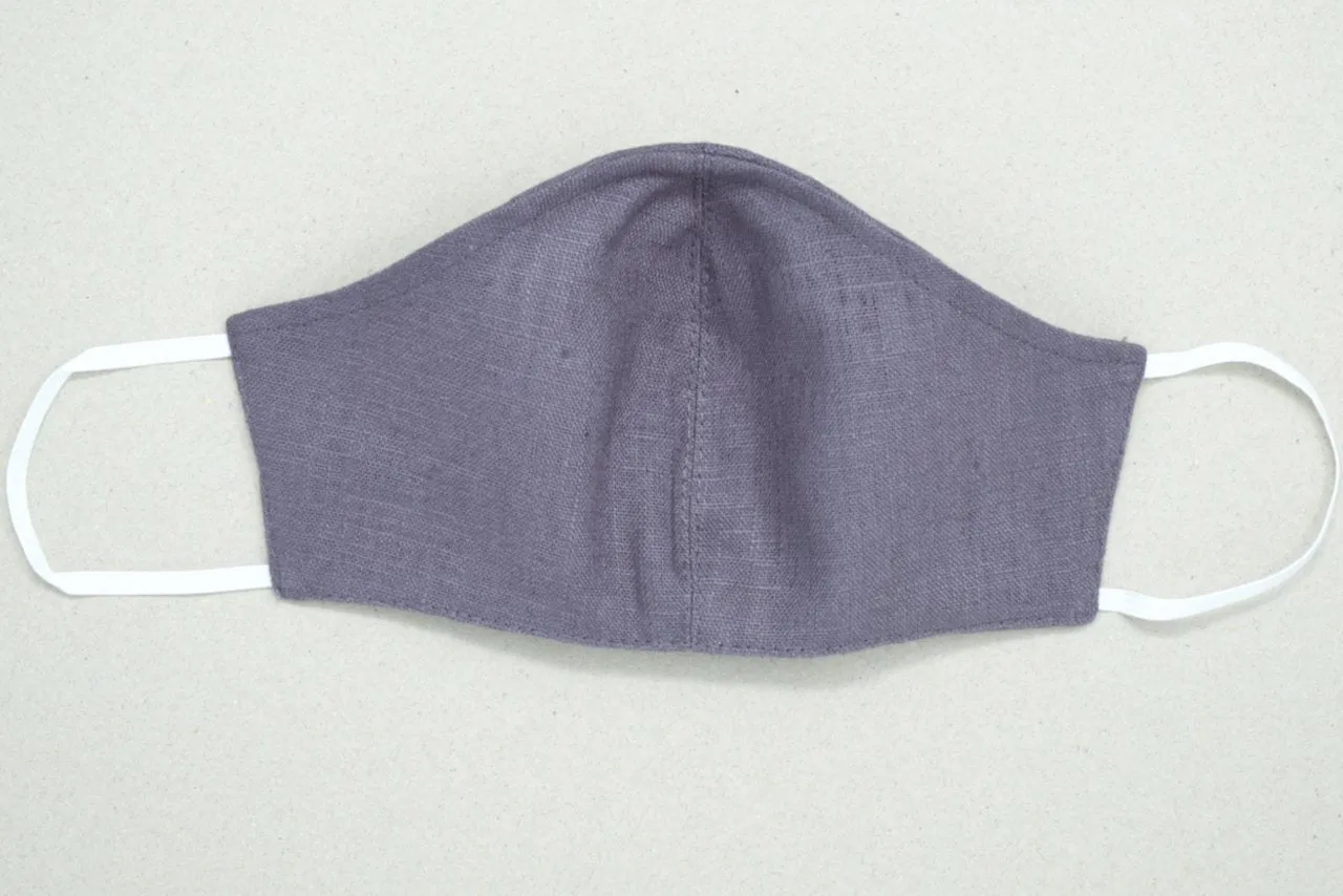 Fashionable Linen Face Mask Ireland, 2 Ply or 3 Ply with Nose Wire