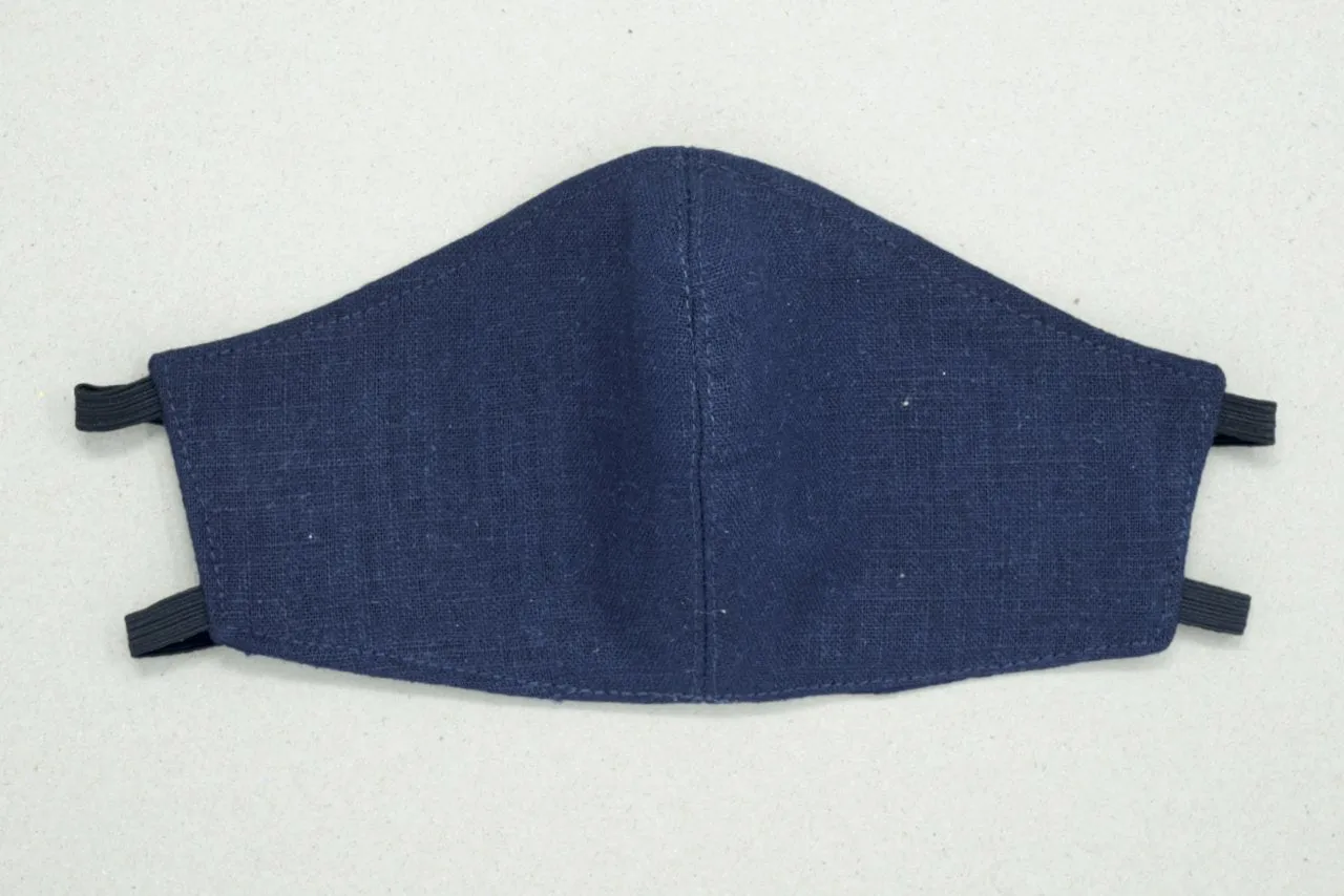 Fashionable Linen Face Mask Ireland, 2 Ply or 3 Ply with Nose Wire