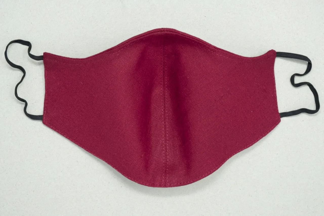 Fashionable Linen Face Mask Ireland, 2 Ply or 3 Ply with Nose Wire