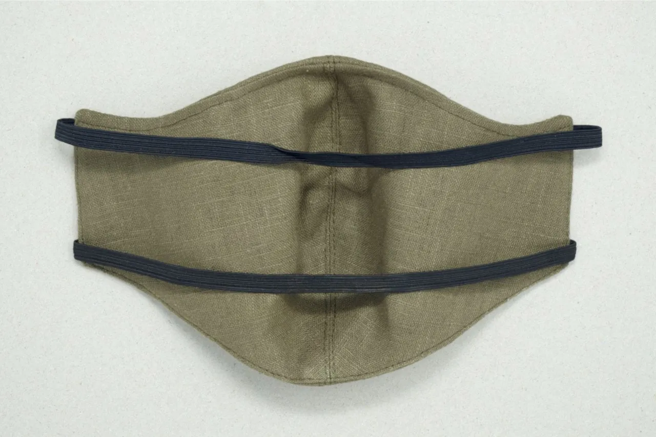 Fashionable Linen Face Mask Ireland, 2 Ply or 3 Ply with Nose Wire