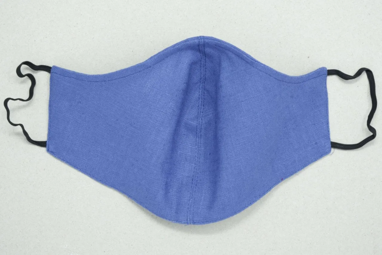 Fashionable Linen Face Mask Ireland, 2 Ply or 3 Ply with Nose Wire