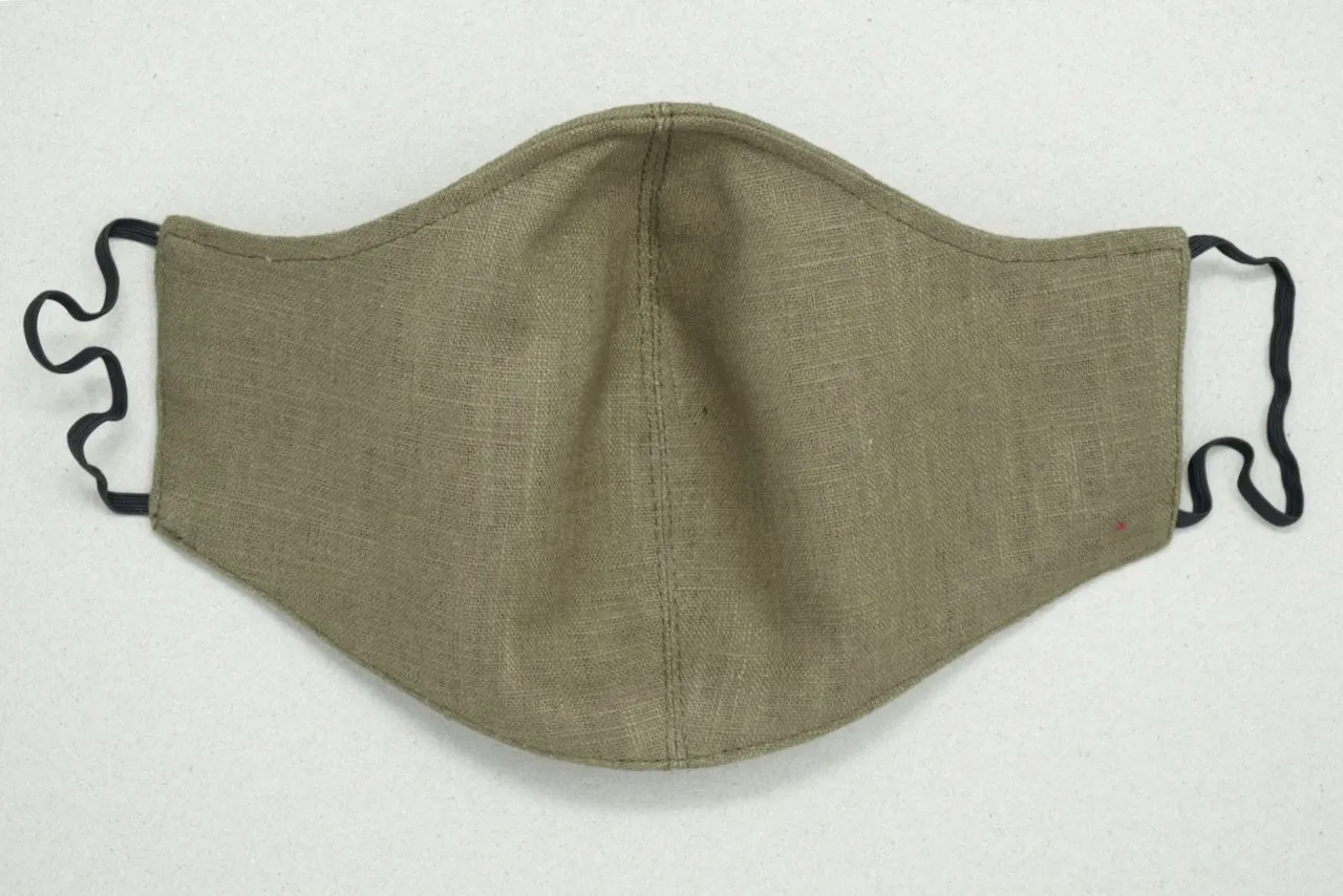 Fashionable Linen Face Mask Ireland, 2 Ply or 3 Ply with Nose Wire