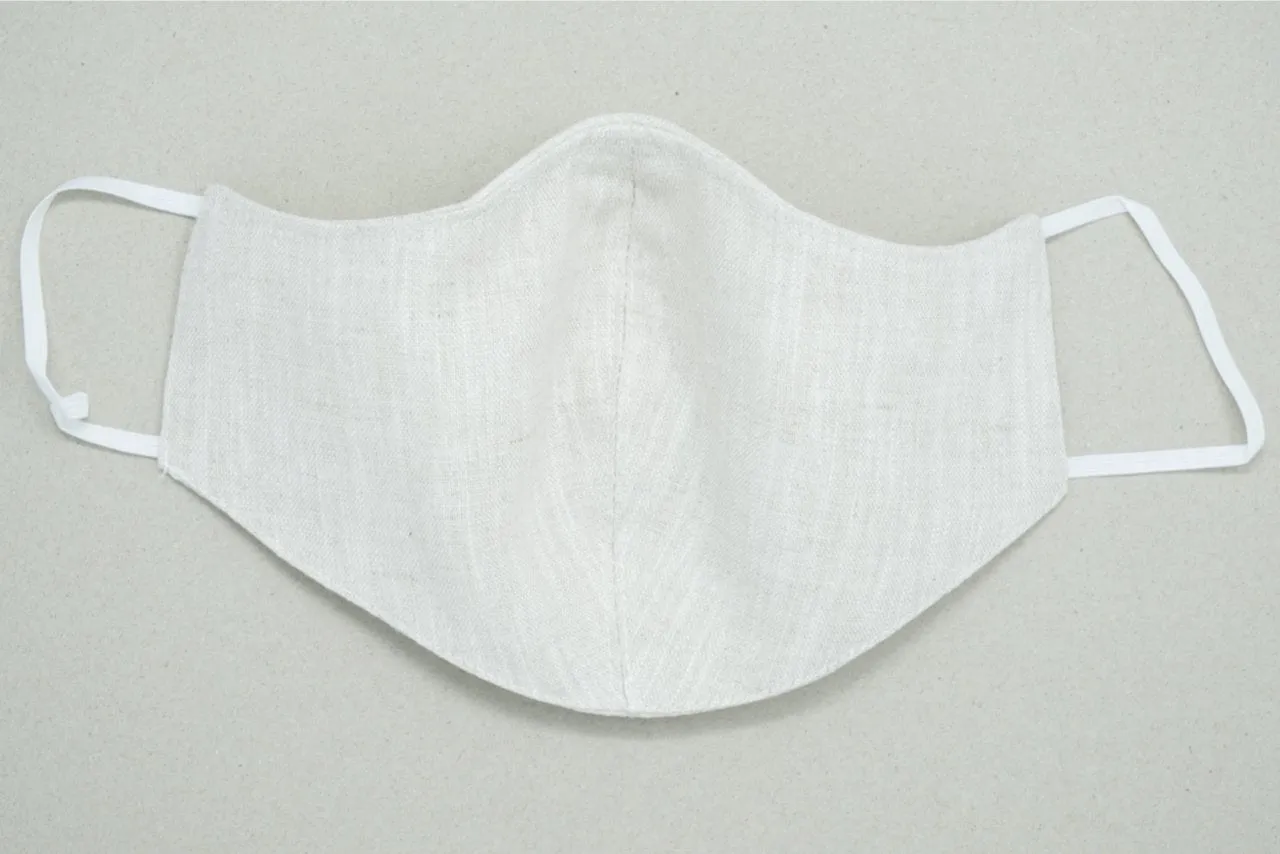 Fashionable Linen Face Mask Ireland, 2 Ply or 3 Ply with Nose Wire