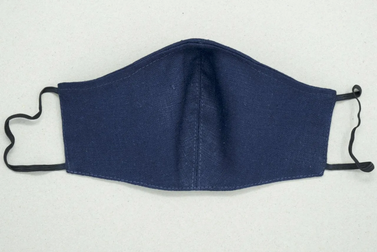 Fashionable Linen Face Mask Ireland, 2 Ply or 3 Ply with Nose Wire