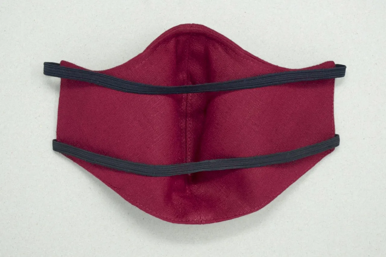 Fashionable Linen Face Mask Ireland, 2 Ply or 3 Ply with Nose Wire