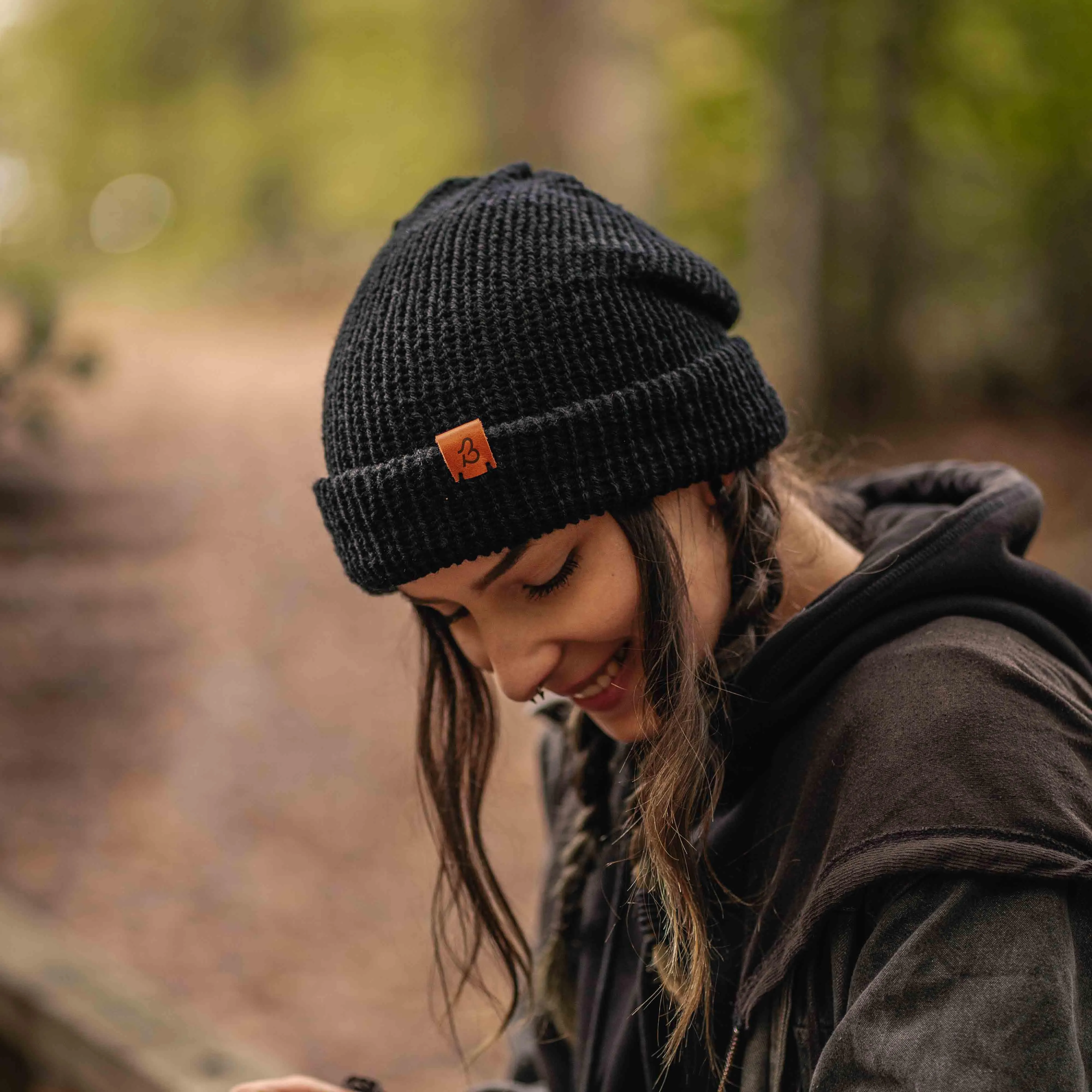 Grey Mix Trawler Wooly Hat