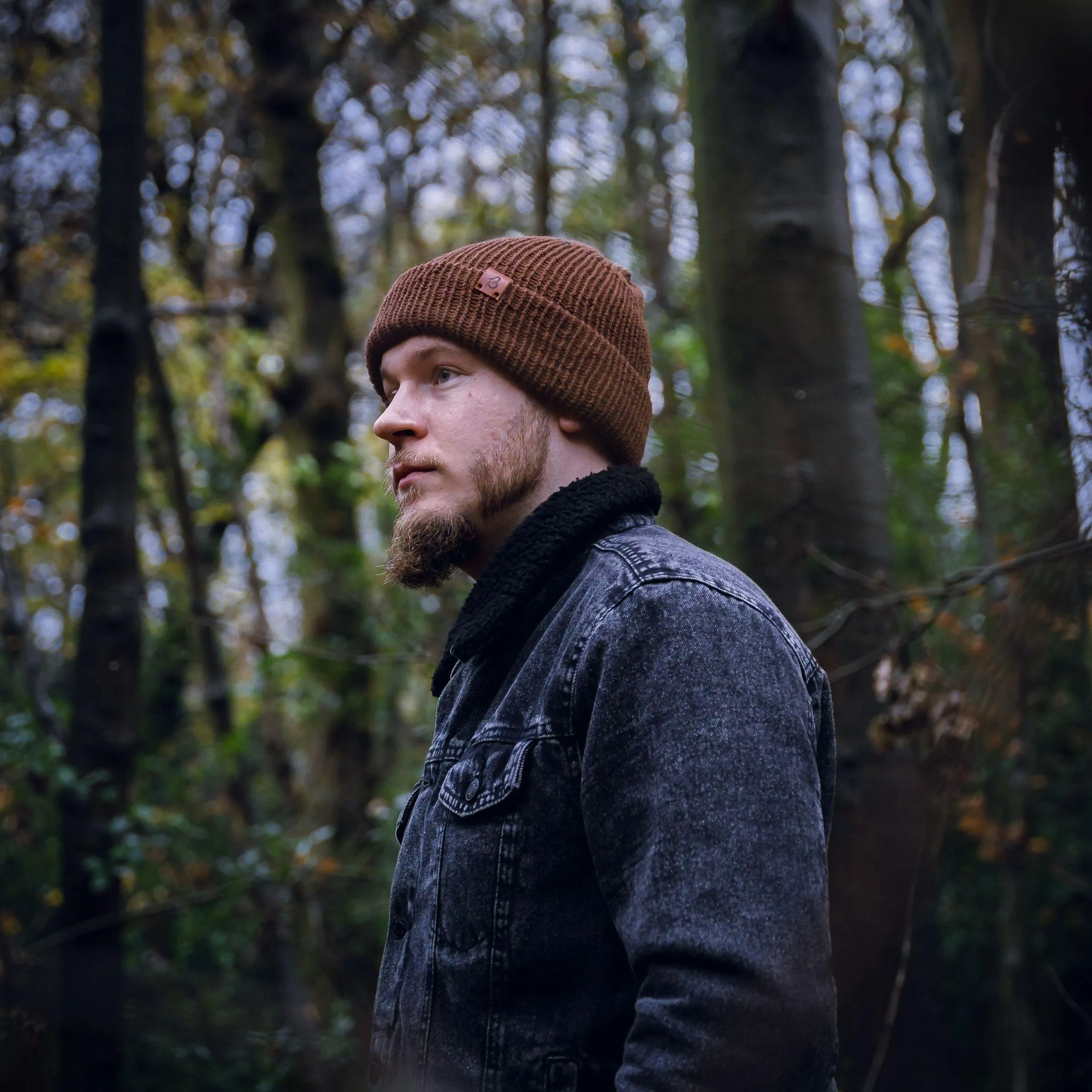 Grey Mix Trawler Wooly Hat