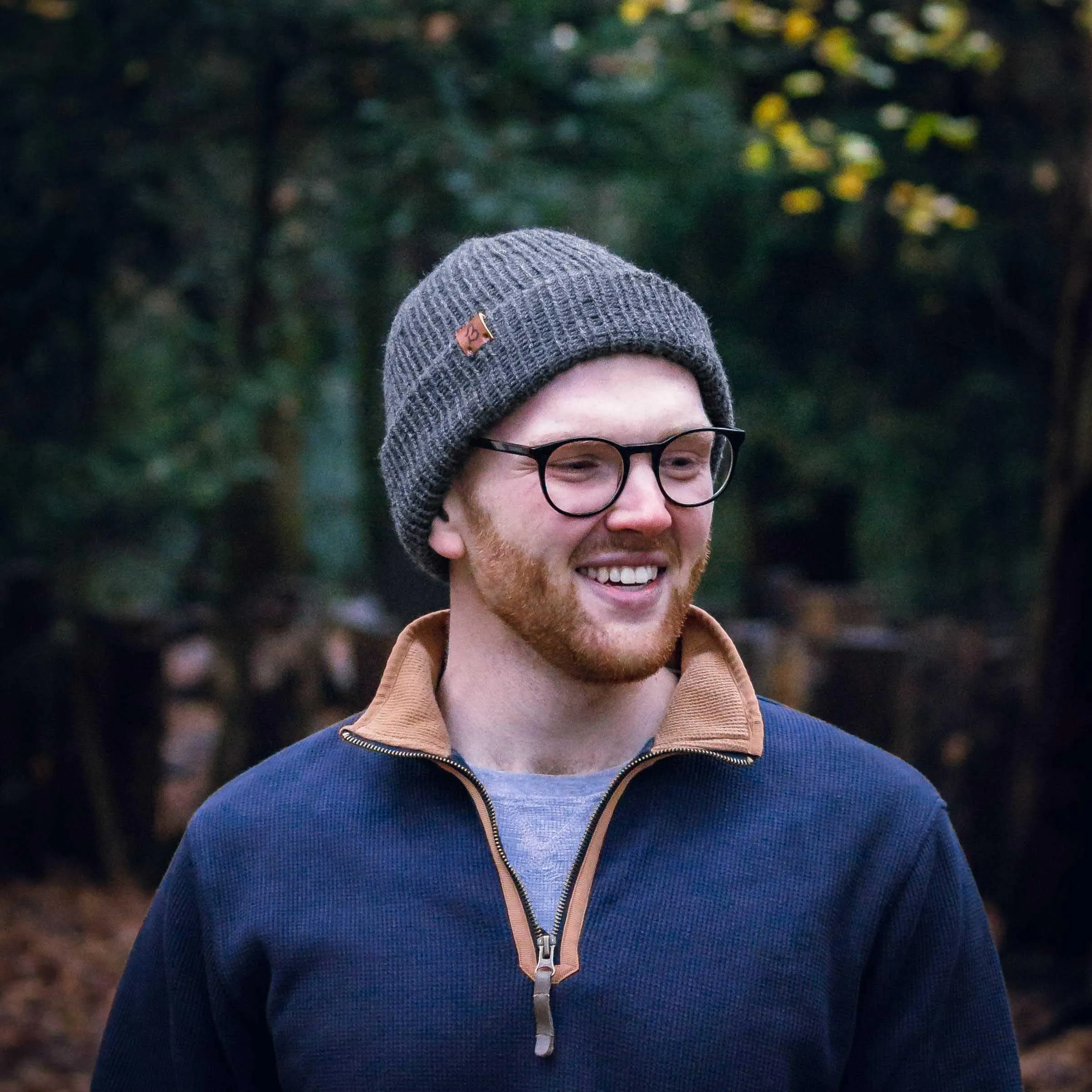 Grey Mix Trawler Wooly Hat