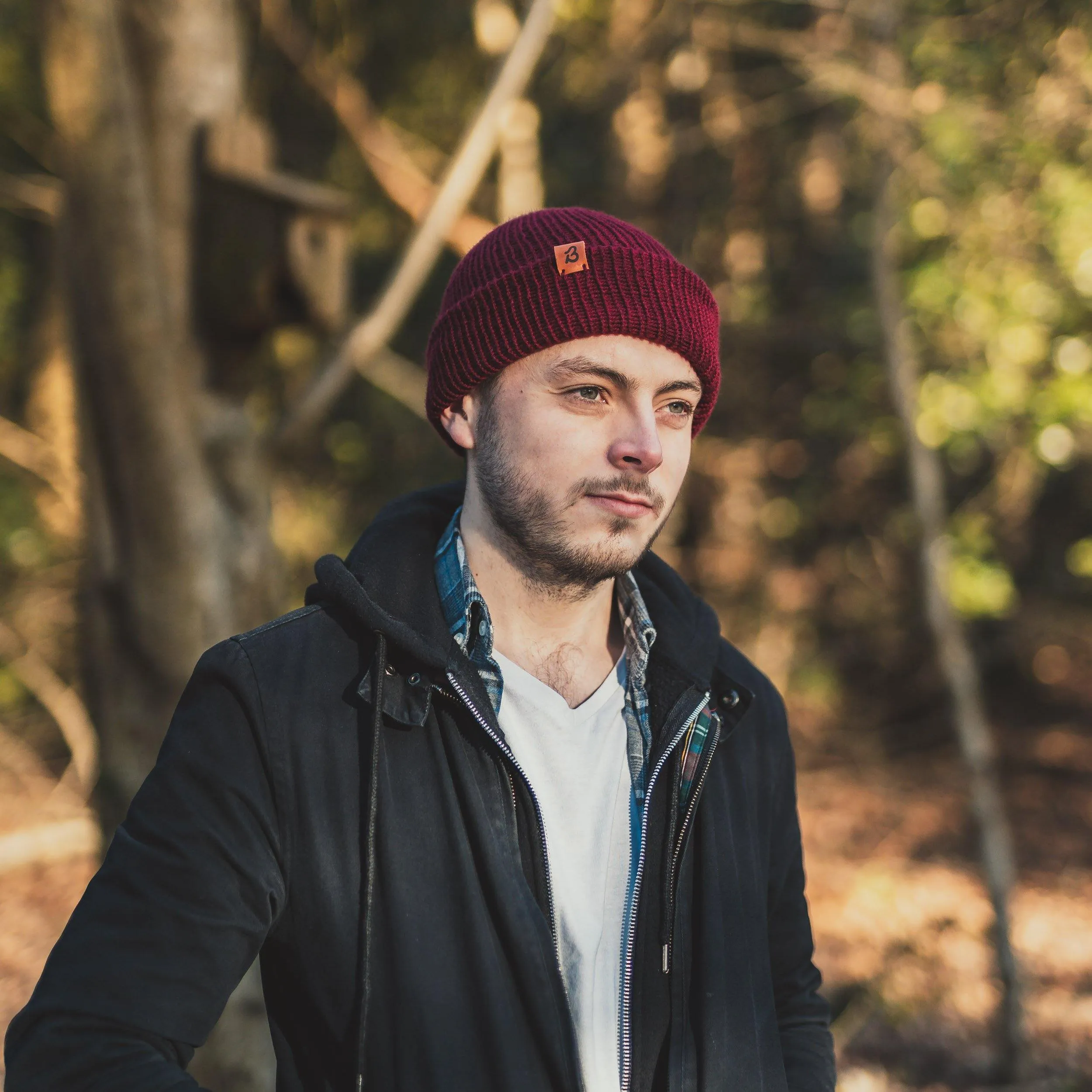 Grey Mix Trawler Wooly Hat