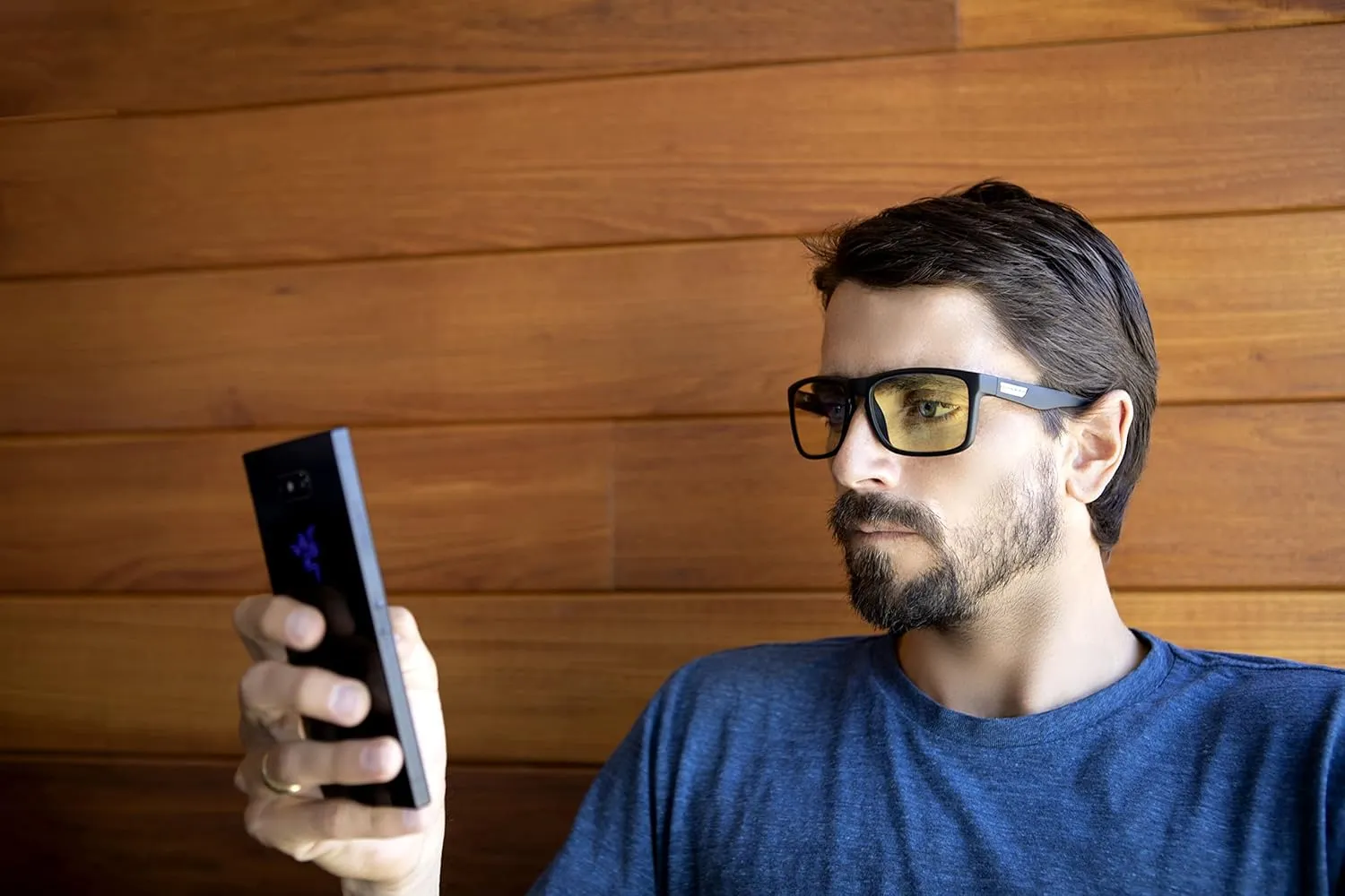 GUNNAR - Premium Reading Glasses - Blocks 65% Blue Light - Intercept, Onyx, Amber Lens, Pwr  1.0