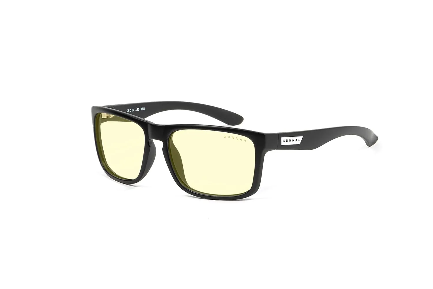 GUNNAR - Premium Reading Glasses - Blocks 65% Blue Light - Intercept, Onyx, Amber Lens, Pwr  1.0