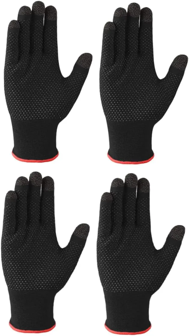 Healifty 2Pairs Winter Touch Screen Gloves for Men Women Warm Slip Breathable Texting Gloves for Cold Weather Skin Friendly Sweat Absorbing Design for Outdoor