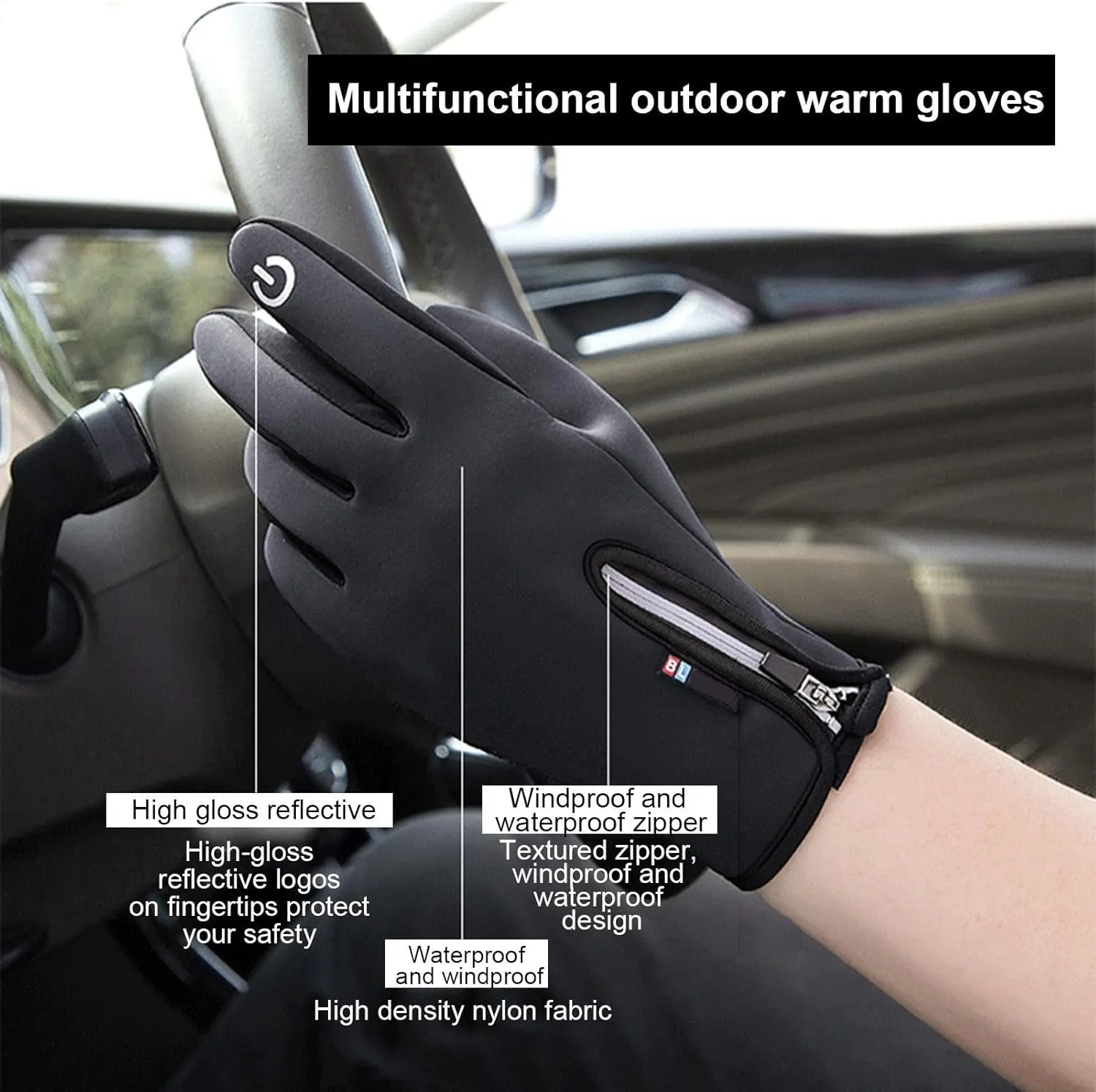 Heated Ski Mittens - USB Rechargeable Heating Gloves, Heating Fishing Gloves| Comfortable Winter Ski Gloves,Winter Thermal Gloves Skiing Gloves for Women Men for Ski Riding Mountaineering