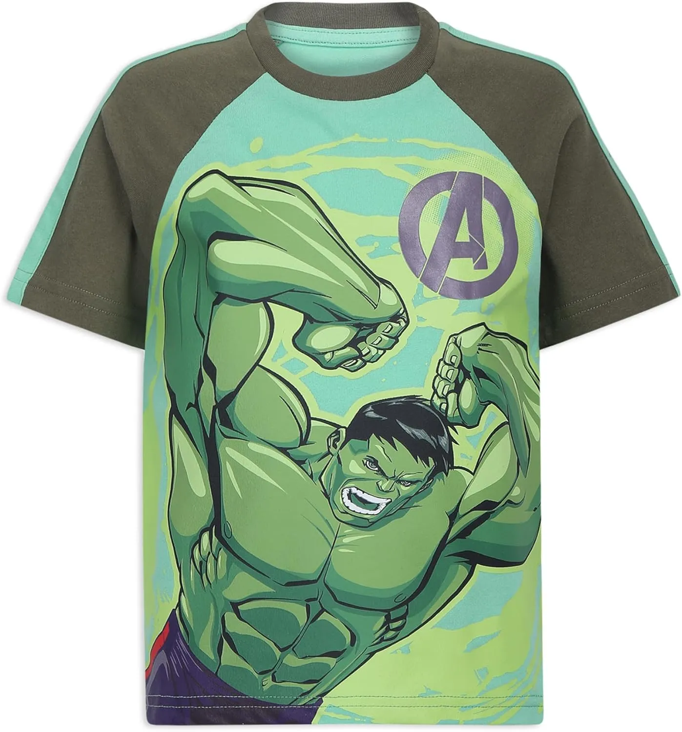 Marvel Little Avengers Boy's 4-Pack Superhero Short Sleeve Tee Shirt Set