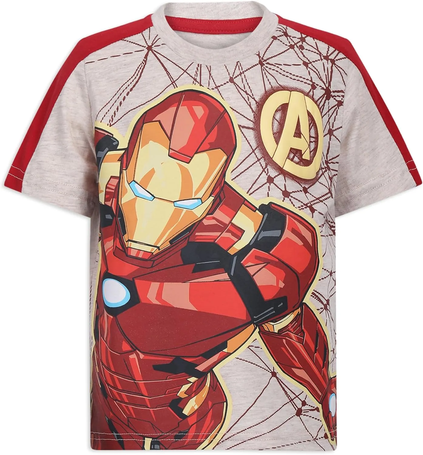 Marvel Little Avengers Boy's 4-Pack Superhero Short Sleeve Tee Shirt Set