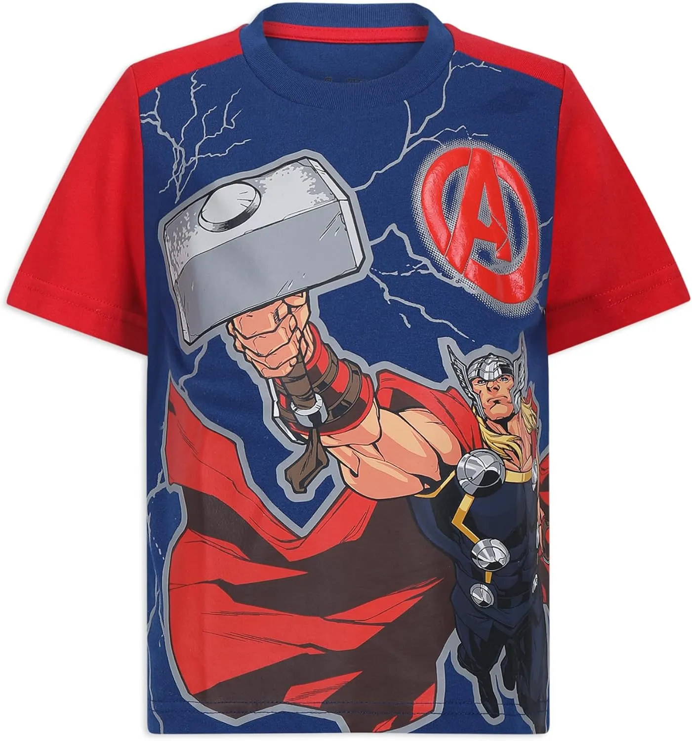 Marvel Little Avengers Boy's 4-Pack Superhero Short Sleeve Tee Shirt Set