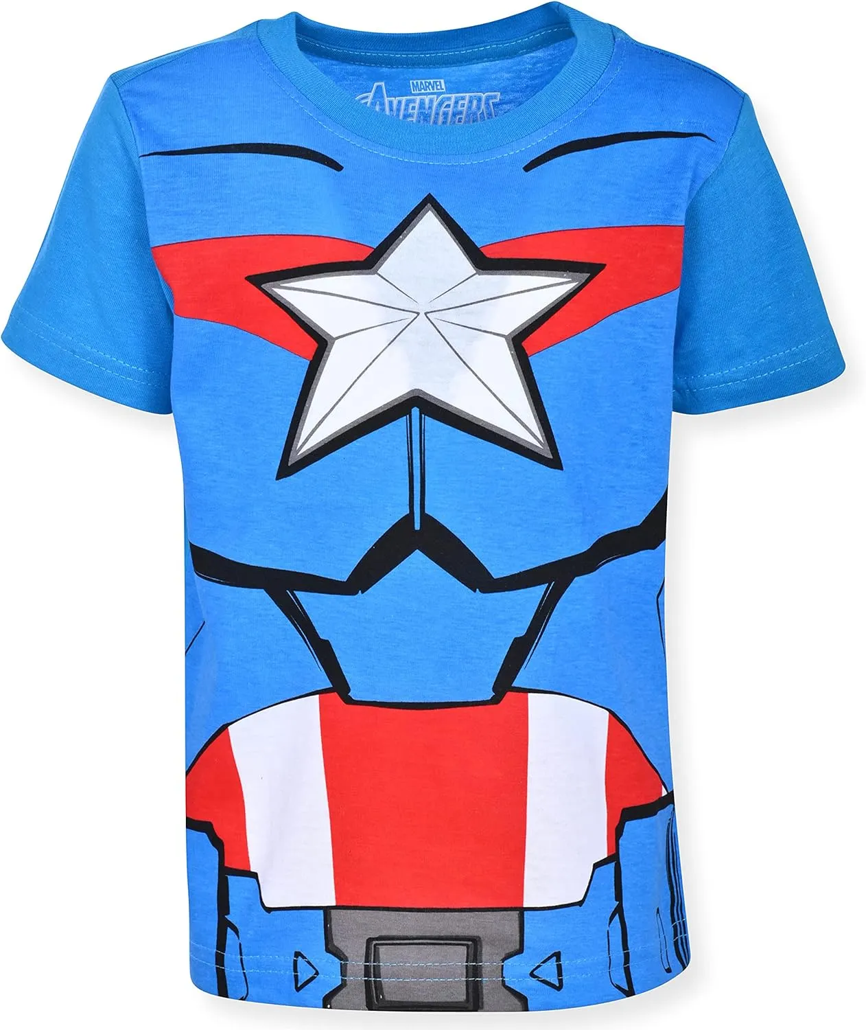 Marvel Little Avengers Boy's 4-Pack Superhero Short Sleeve Tee Shirt Set
