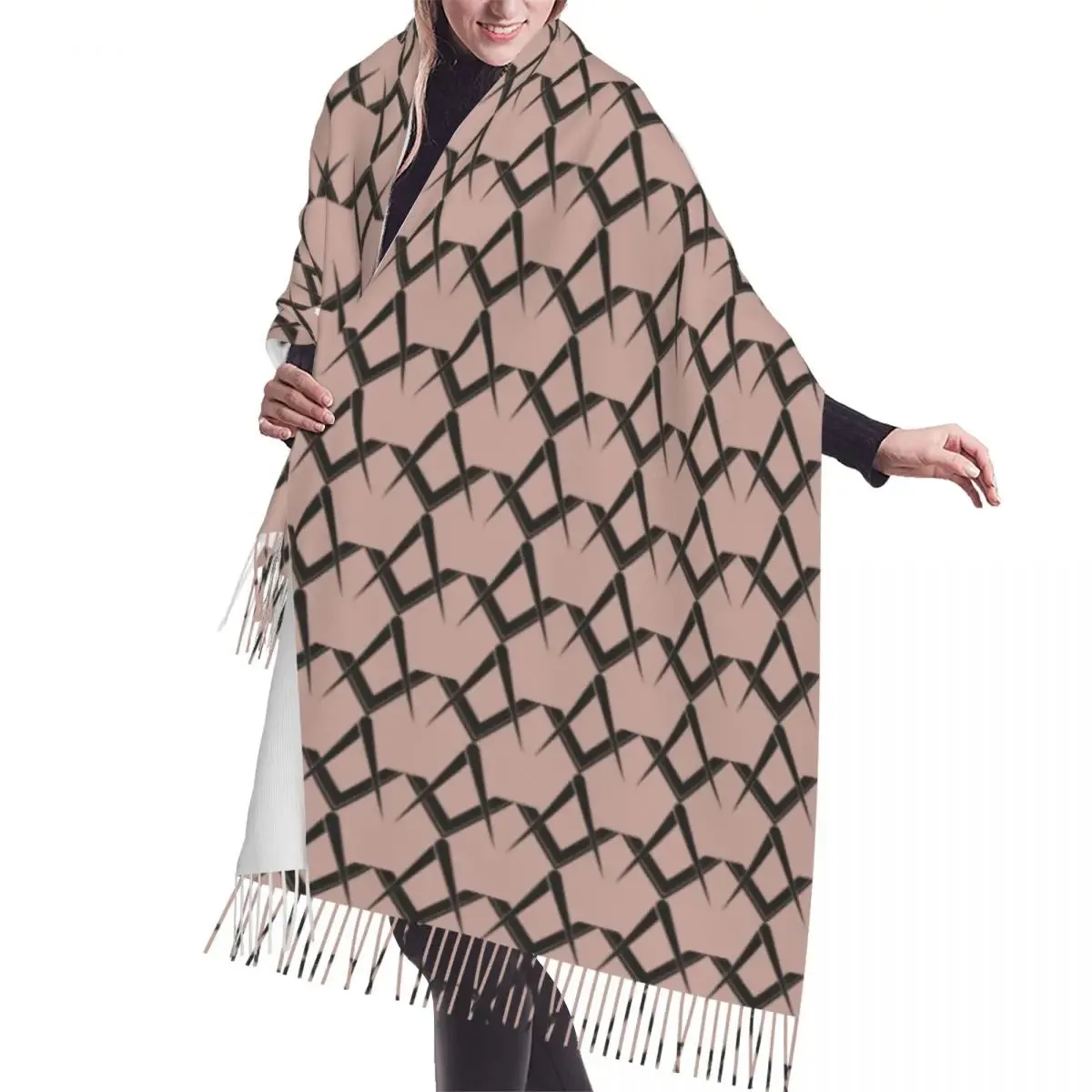Master Mason Blue Lodge Scarf - Gray & Pink Printed Design