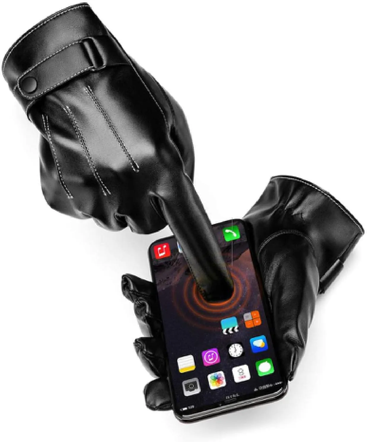 Mens Gloves Winter Gloves with Touchscreen Fingers Men's Gloves Windproof and Warm Touch Screen Gloves Winter Warm Gloves