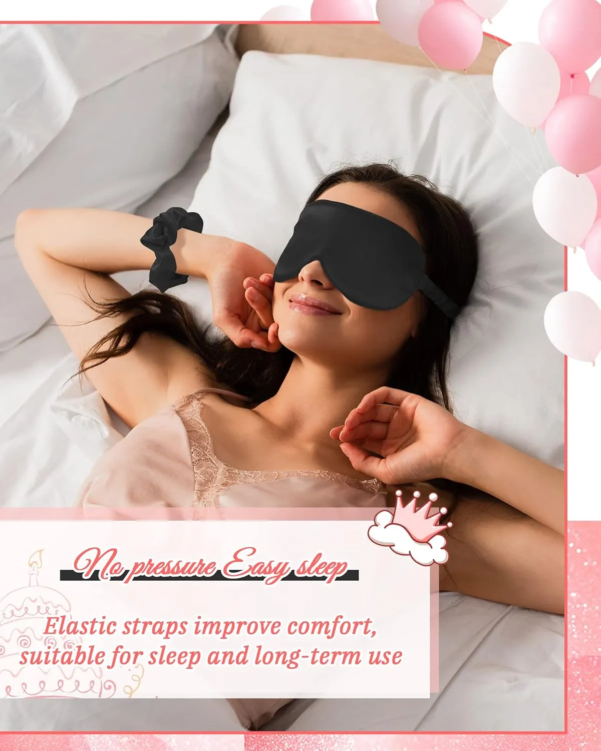 Neer 21 Pcs Women Birthday Party Robe Set Queen Squad Kimono Satin Bathrobes with Eye Mask and Scrunchie for Birthday