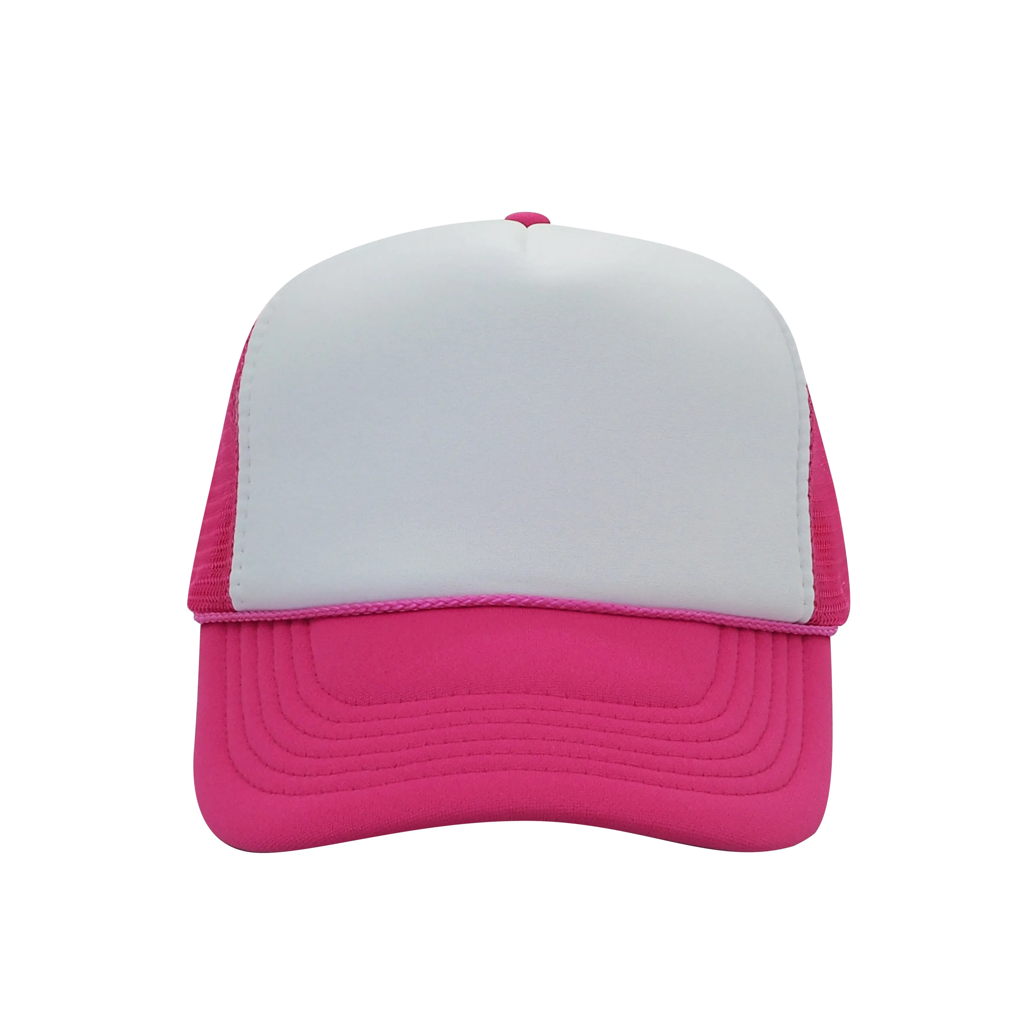 Nissun Classic Trucker Baseball Hats Caps Foam Mesh Blank Solid Two Tone Snapback