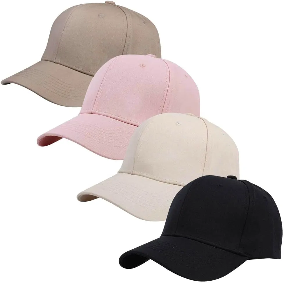 Outdoor Baseball Hat Cap Classic Cotton Unisex Adjustable Plain Dad Hat