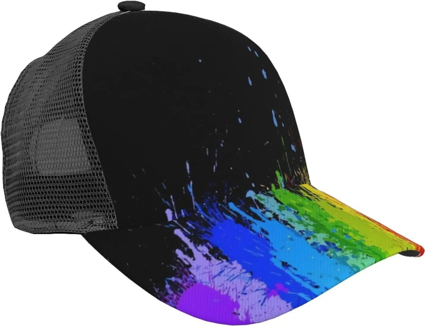 Rainbow Pride LGBT Gay Pride Sun Baseball Hats Adjustable Baseball Sun Cap Hats for Men Women
