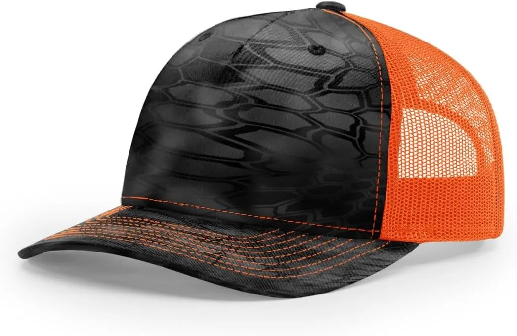 Richardson 112FP & 112PFP Classic Fit Five-Panel Adjustable Snapback Trucker Cap | OSFM | Bulk Packs Available