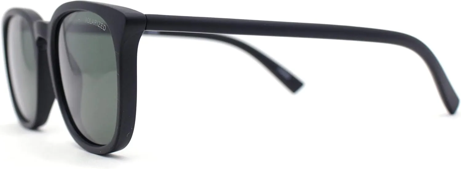 SA106 Polarized Gentlemanly Minimal Keyhole Bridge Thin Horn Rim Sunglasses